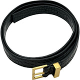 サンローラン SAINT LAURENT マンハッタンショルダーバッグ 579271 ブラック ゴールド金具 クロコ型押しレザー レディース ショルダーバッグ