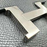 エルメス HERMES コンスタンススリム U刻印 ブラック シルバー金具 エプソン レディース 二つ折り財布
