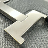 エルメス HERMES コンスタンススリム U刻印 ブラック シルバー金具 エプソン レディース 二つ折り財布