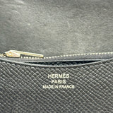 エルメス HERMES コンスタンススリム U刻印 ブラック シルバー金具 エプソン レディース 二つ折り財布