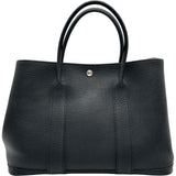 エルメス HERMES ガーデンパーティPM Z刻印 ブラック シルバー金具 ネゴンダ レディース トートバッグ
