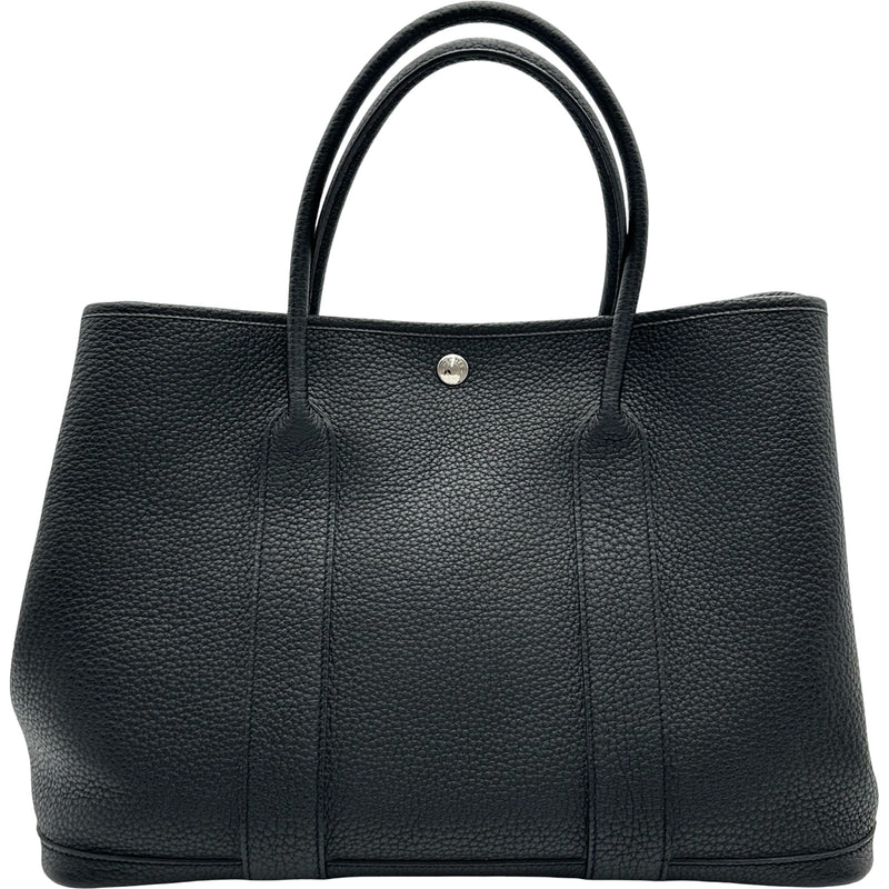 エルメス HERMES ガーデンパーティPM Z刻印 ブラック シルバー金具