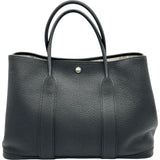 エルメス HERMES ガーデンパーティPM Z刻印 ブラック シルバー金具 ネゴンダ レディース トートバッグ