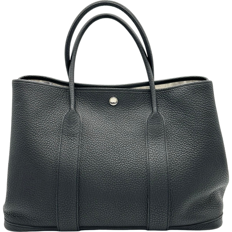 エルメス HERMES ガーデンパーティPM Z刻印 ブラック シルバー金具