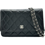 シャネル CHANEL マトラッセチェーンウォレット A0250 29番台 ブラック シルバー金具 ラムスキン レディース ショルダーバッグ