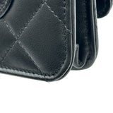シャネル CHANEL マトラッセチェーンウォレット A0250 29番台 ブラック シルバー金具 ラムスキン レディース ショルダーバッグ