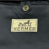 エルメス HERMES ウール3Bテーラードジャケット G9105 ネイビー ウール メンズ テーラードジャケット