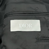 クリスチャン・ディオール Christian Dior ダブルブレストテーラードジャケット 933C701A5083 ブラック ウール メンズ テーラードジャケット