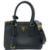 プラダ PRADA ガレリアミニ2WAYバッグ 1BA906 ブラック ゴールド金具 サフィアーノ レディース ショルダーバッグ