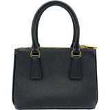 プラダ PRADA ガレリアミニ2WAYバッグ 1BA906 ブラック ゴールド金具 サフィアーノ レディース ショルダーバッグ