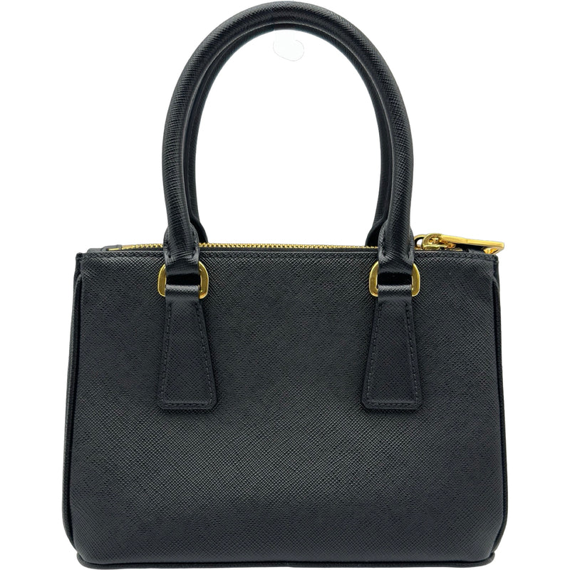 プラダ PRADA ガレリアミニ2WAYバッグ 1BA906 ブラック ゴールド金具