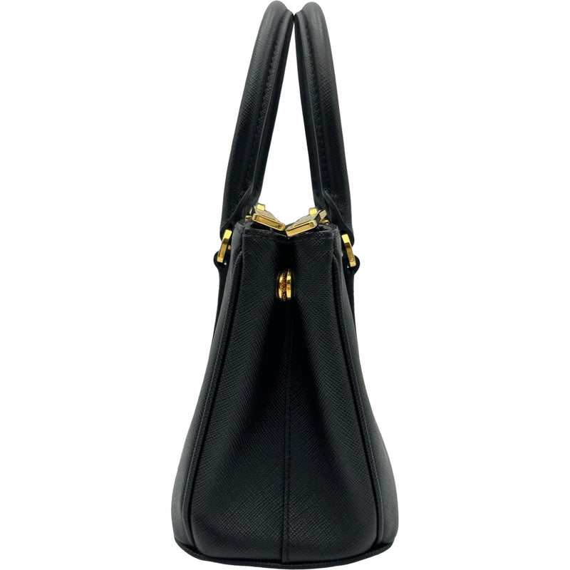 プラダ PRADA ガレリアミニ2WAYバッグ 1BA906 ブラック ゴールド金具