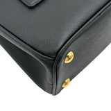 プラダ PRADA ガレリアミニ2WAYバッグ 1BA906 ブラック ゴールド金具 サフィアーノ レディース ショルダーバッグ