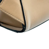 フェンディ FENDI アブストラクトフェイス バッグパック 7VZ029 ベージュ系 シルバー金具 レザー メンズ リュック・デイパック
