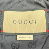 グッチ GUCCI クレストワッペンダウンジャケット 439366 ブラック ナイロン メンズ ダウンジャケット