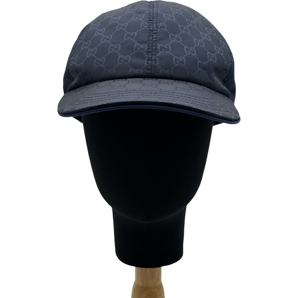 グッチ GUCCI GG総柄ベースボールキャップ 835774 ネイビー ナイロン
