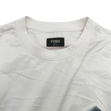 フェンディ FENDI エンボスロゴTシャツ FY1217 ピンク コットン メンズ 半袖Ｔシャツ