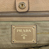 プラダ PRADA PRADA　トートバッグ ベージュ　ゴールド金具 カーフ カーフレザー レディース トートバッグ