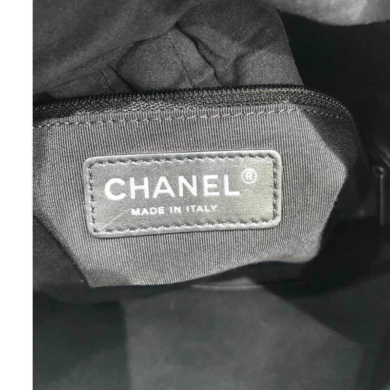 シャネル CHANEL マトラッセ バイカラー チェーントート ブラック×ブルー　シルバー金具 ラムスキン レディース トートバッグ