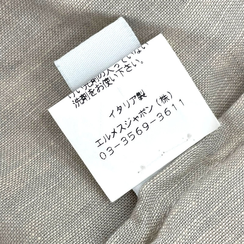 エルメス HERMES リネンガウンコート ベージュ リネン レディース その他アウター