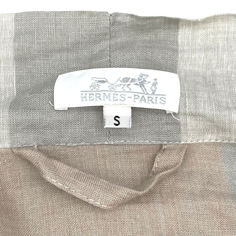 エルメス HERMES リネンガウンコート ベージュ リネン レディース その他アウター