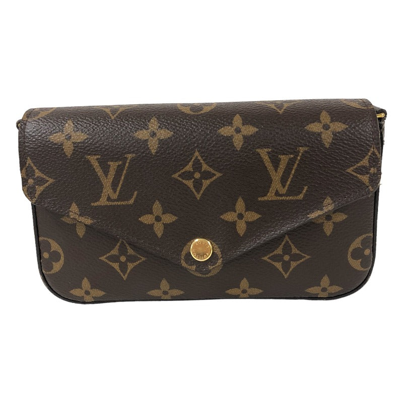 ルイ・ヴィトン LOUIS VUITTON ミュルティポシェットフェリシー M80091 ブラウン モノグラム レディース ショルダーバッグ