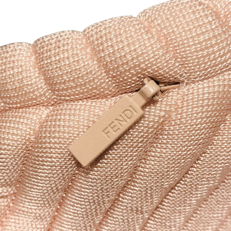 フェンディ FENDI 長袖リブワンピース FZD863 ピンク レーヨン レディース ワンピース