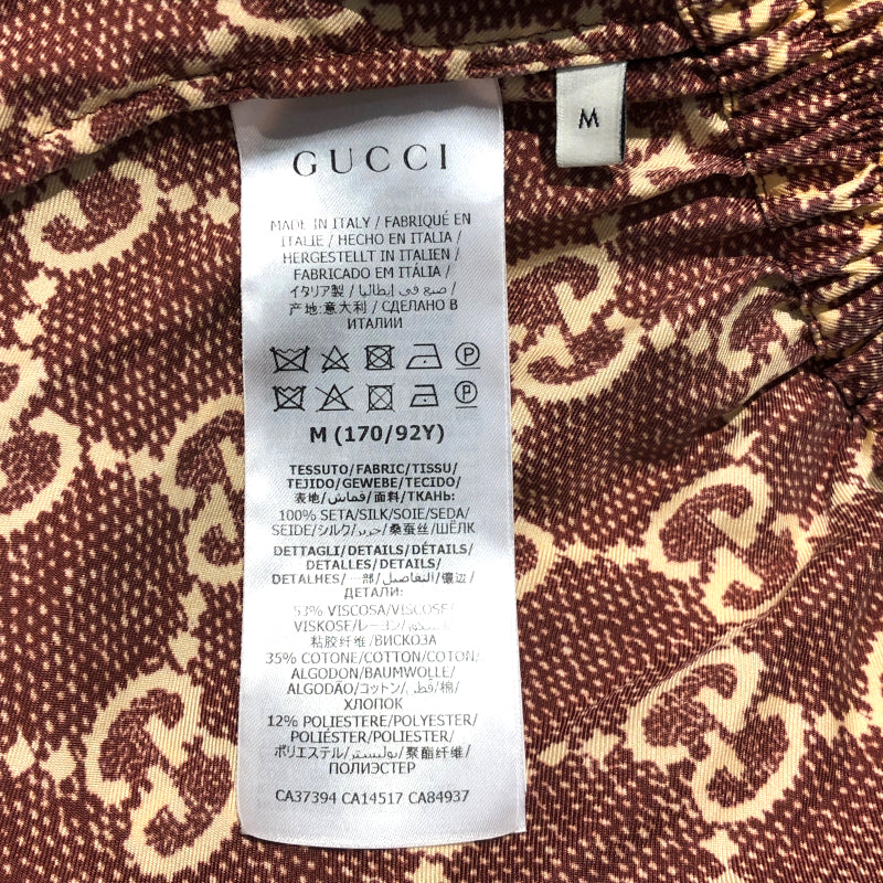 グッチ GUCCI GG総柄プリントワンピース 20AW 628781 ボルドー 