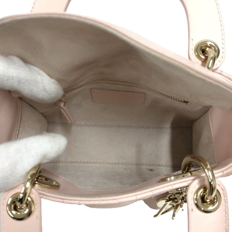 クリスチャン・ディオール Christian Dior レディディオール ミニ ピンク カナージュラム レディース ハンドバッグ |  中古ブランドリユースショップ OKURA(おお蔵)