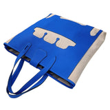 エルメス HERMES プティアッシュ ムッシュB ブルー　シルバー金具 トワル/トリヨンクレマンス レディース トートバッグ