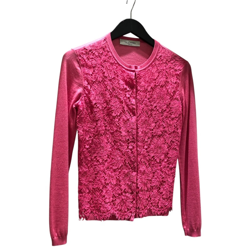 ヴァレンティノ VALENTINO ウールカシミヤレースカーディガン ３BC9Q417-VM1545B ピンク ウール、カシミヤ レディース カーディガン