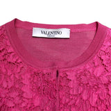 ヴァレンティノ VALENTINO ウールカシミヤレースカーディガン ３BC9Q417-VM1545B ピンク ウール、カシミヤ レディース カーディガン