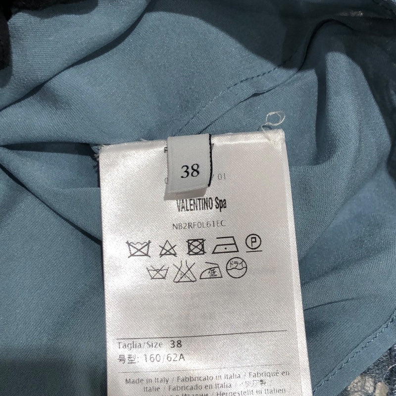 ヴァレンティノ VALENTINO レースロックスタッズショートパンツ NB2RF0L61EC ブルー コットン コットン レディース ショートパンツ