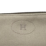 エルメス HERMES ボリードポーチMM ナチュラル キャンバス レディース ポーチ