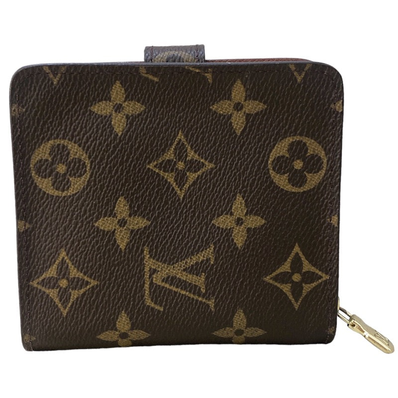 LOUIS VUITTON ルイヴィトンモノグラムコンパクトジップ財布