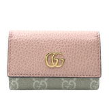 グッチ GUCCI GGマーモント　キーケース 456118 ピンク GD金具 レザー レディース キーケース