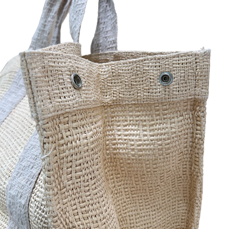 エルメス HERMES ボラボラトートPM グレー ストローキャンバス ユニ