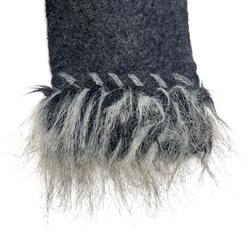 シャネル CHANEL カシミヤ混ノーカラージャケット 38(約Mサイズ)  アルパカ・カシミヤ レディース ノーカラージャケット