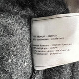 シャネル CHANEL カシミヤ混ノーカラージャケット 38(約Mサイズ)  アルパカ・カシミヤ レディース ノーカラージャケット