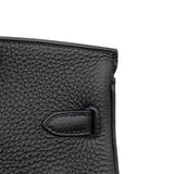 エルメス HERMES バーキン25 B刻 ブラック シルバー金具 トゴ レディース ハンドバッグ