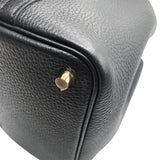 エルメス HERMES ピコタンロックPM W刻 ブラック　ゴールド金具 トリヨン レディース ハンドバッグ