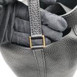 エルメス HERMES ピコタンロックPM W刻 ブラック　ゴールド金具 トリヨン レディース ハンドバッグ