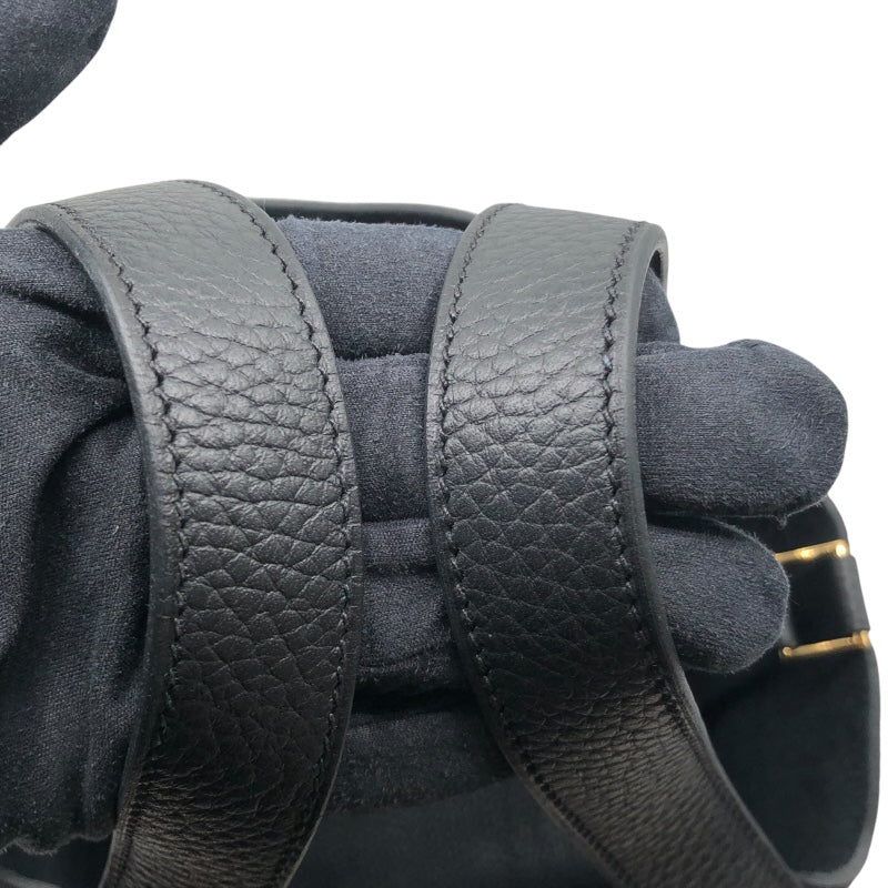 エルメス HERMES ピコタンロックPM W刻 ブラック　ゴールド金具 トリヨン レディース ハンドバッグ