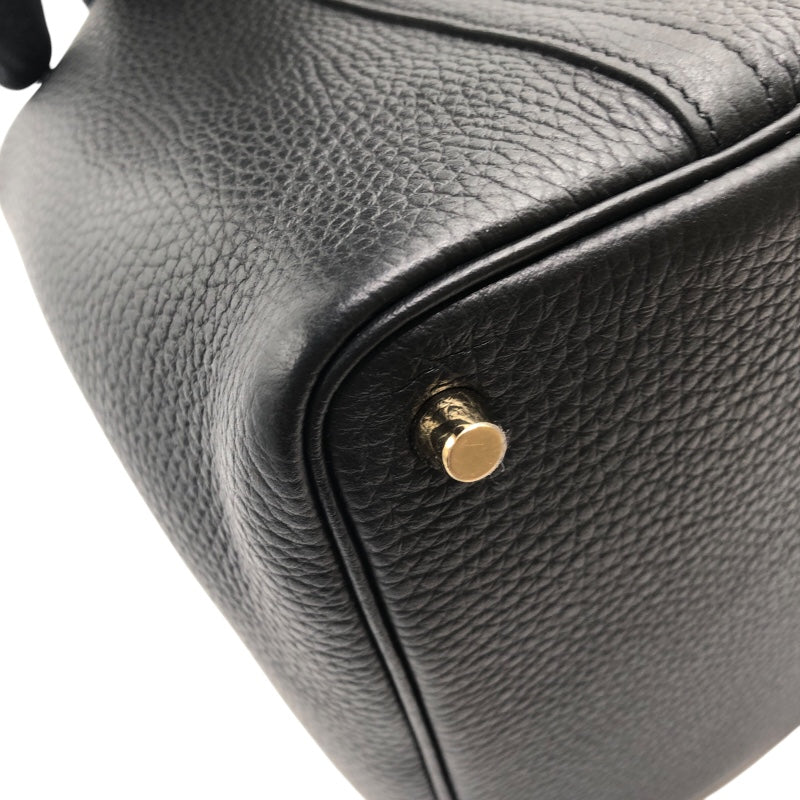 エルメス HERMES ピコタンロックPM W刻 ブラック　ゴールド金具 トリヨン レディース ハンドバッグ