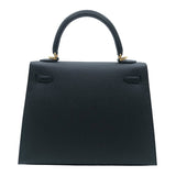 エルメス HERMES ケリー25 外縫い B刻 ブラック ゴールド金具 エプソン レディース ショルダーバッグ