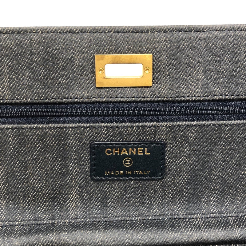 シャネル CHANEL 2.55 チェーンウォレット デニム レディース ショルダーバッグ