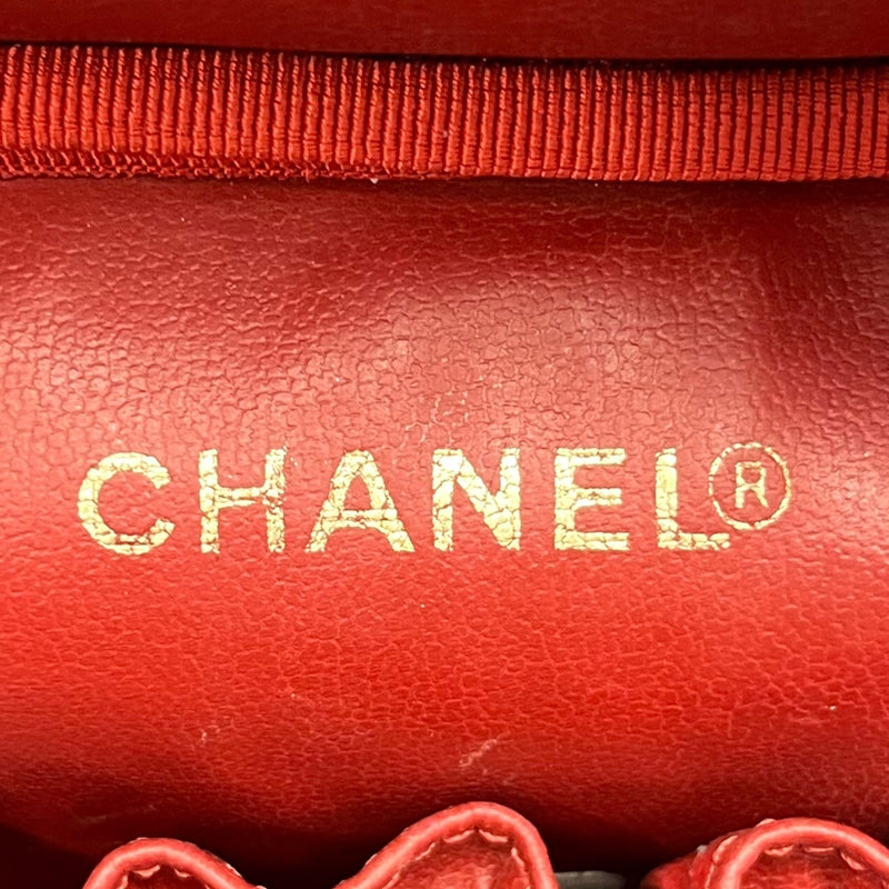 シャネル CHANEL バニティ A01998 レッド ゴールド金具 キャビアスキン レディース ハンドバッグ