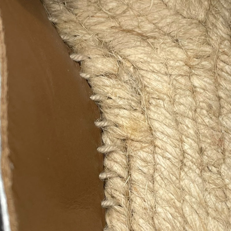 エルメス HERMES エスパドリーユフラットシューズ シルバー レディース その他靴