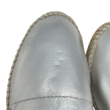 エルメス HERMES エスパドリーユフラットシューズ シルバー レディース その他靴