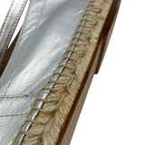 エルメス HERMES エスパドリーユフラットシューズ シルバー レディース その他靴